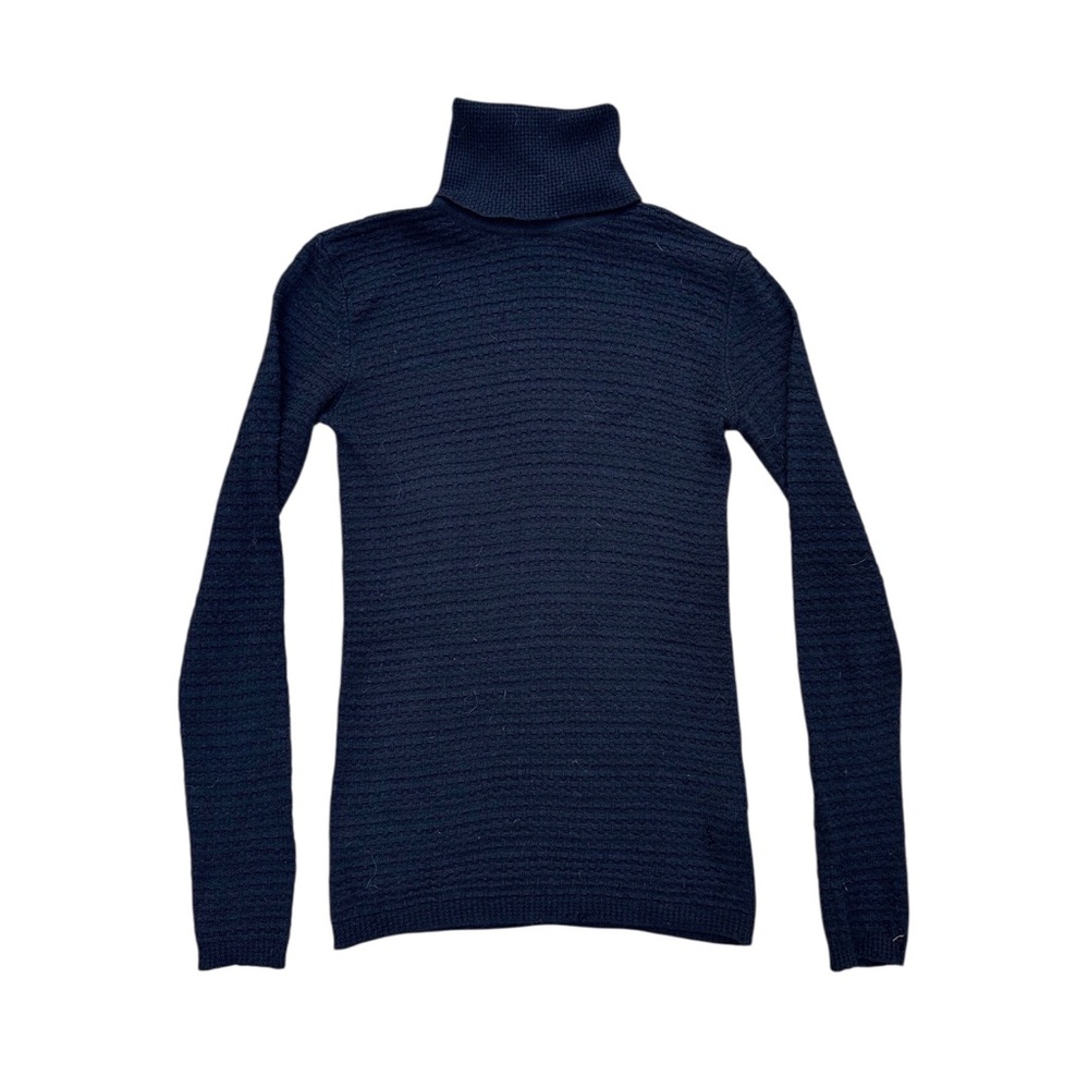Missoni Black Turtleneck Sweater - Classic Rib Knit